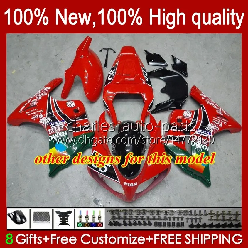 Premium Full Fairing Body Kit - Glossy Red & Black - Fits