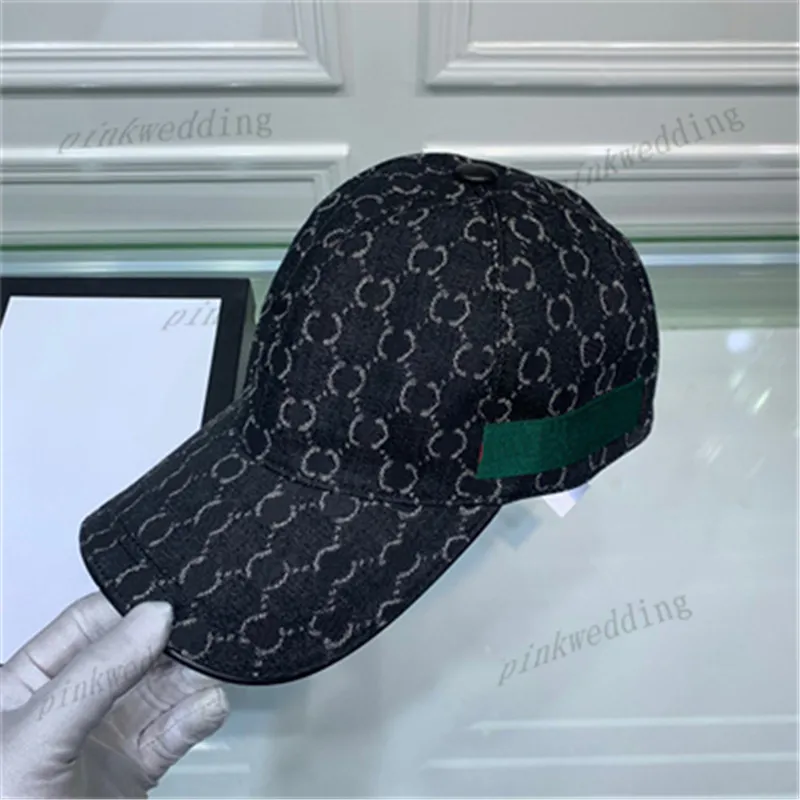 Czarny Denim Casquette List Jacquard Ball Caps Proste wypoczynek Baseball Kapelusz Retro Styl Peaked Cap