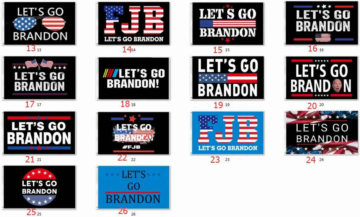 2021 new 150*90cm Lets Go Brandon Flag Outdoor Indoor Small Garden Flags- FJB Single-Stitched-Polyester