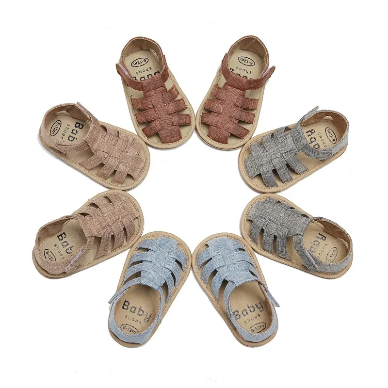 Summer Cute Newborn Baby Soft First Walkers Shoes Toddler Solid Color Casual Single Shoe Sandals Fashion Spring Sneakers