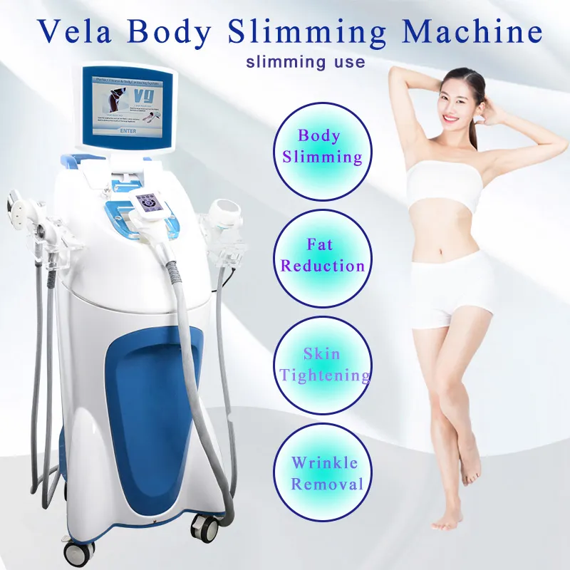 Ciało Vela Sliming Maszyna pionowa wielofunkcyjna utrata masy ciała 40K kawitacja RF Wałk wałowy masaż brzucha