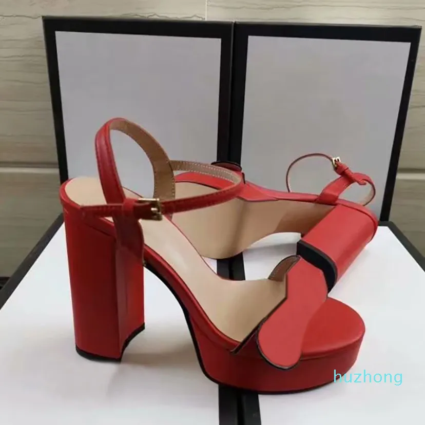 2021 new European women sandals with 12 cm high fashion sandals sizes 35-41 with full packing top quality