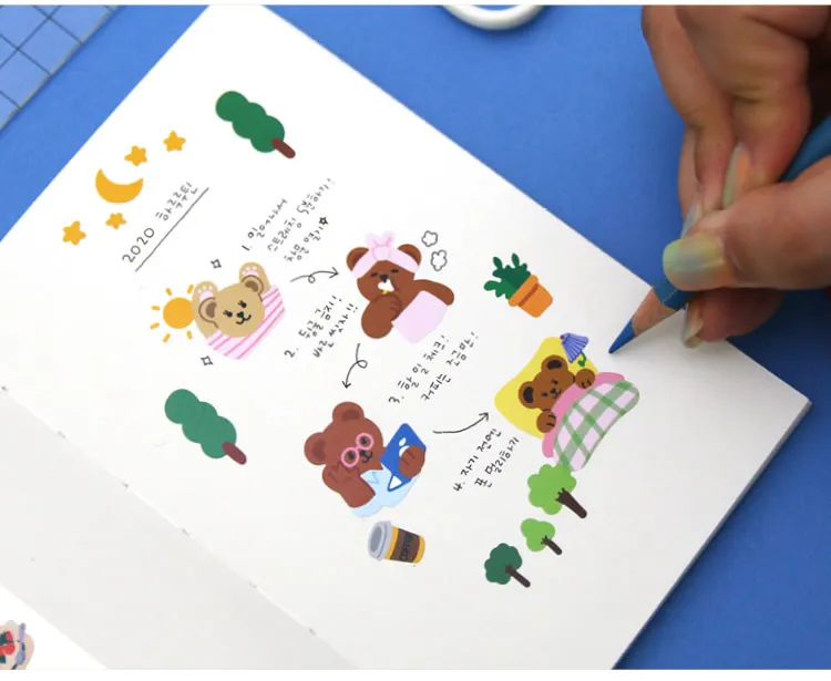 Kawaii Stickers Pack Cute Bear Waterproof PVC... From Jeffcarol, $211.1 ...