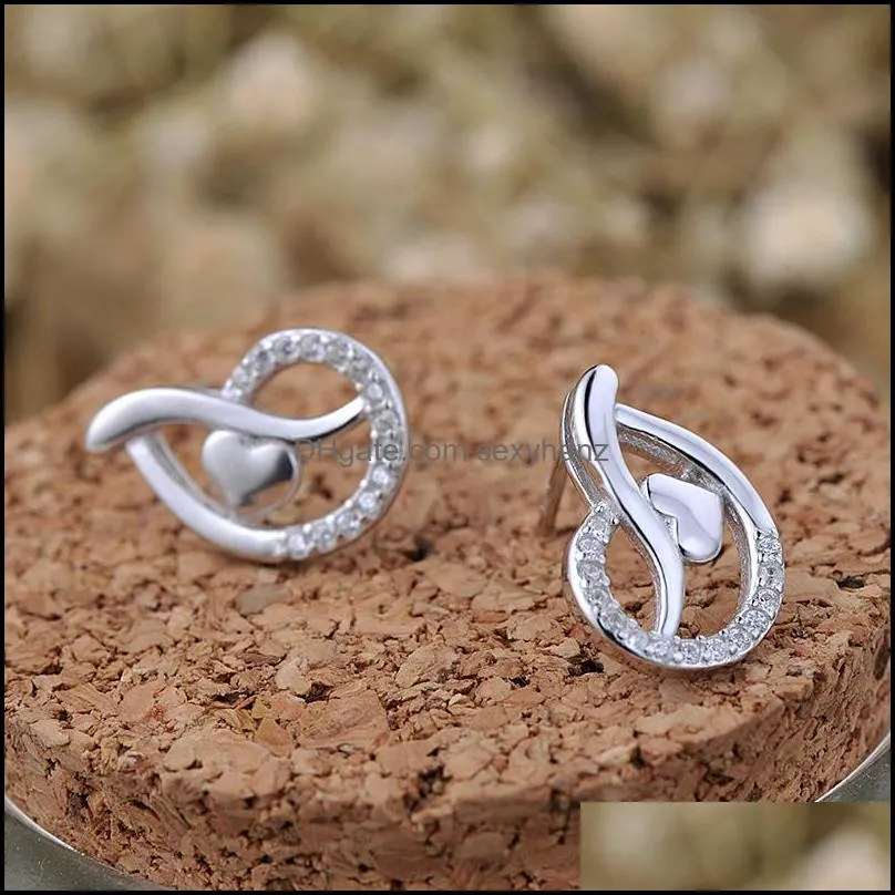 Other Fashion S925 Sterling Silver Women Wedding Engagement Earring Jewelry Perfect Female Party Beautiful Gift For Girl EW13