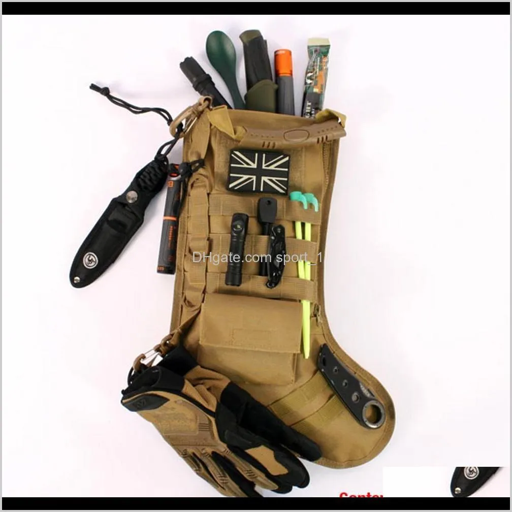 hanging tactical molle father christmas stocking bag dump drop pouch utility storage bag military combat hunting magazine pouch