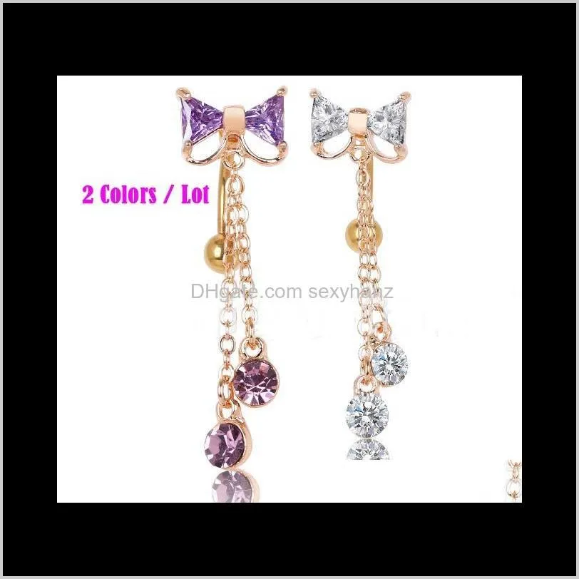d0616 ( 2 color ) nice style belly ring clear color as imaged piercing body jewlery navel belly ring body jewelry