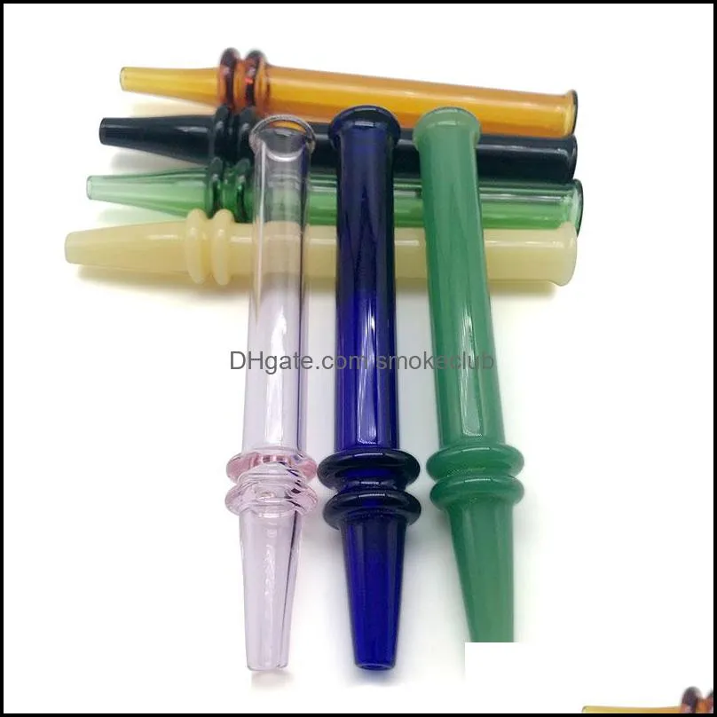 Lastest Mini NC With Pen Style Heat Fast Glass NC Smoking Accessories Dab Straight Tube Glass Tip For Dabs Rig Smoking