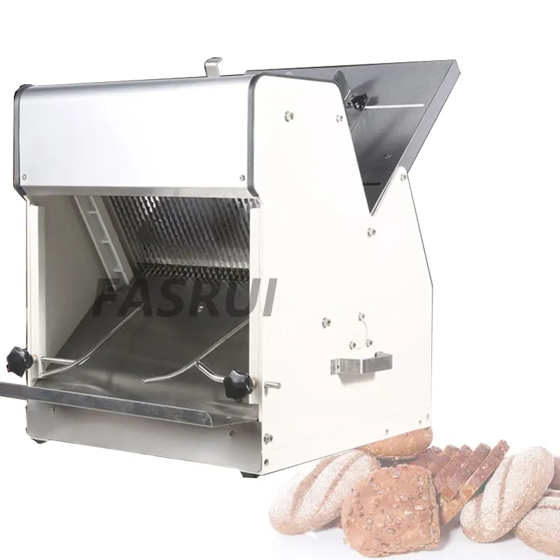 Affettatrice per toast commerciale Affettatrice per pane quadrata Affettatrice professionale per affettatrice elettrica multifunzione in acciaio inossidabile