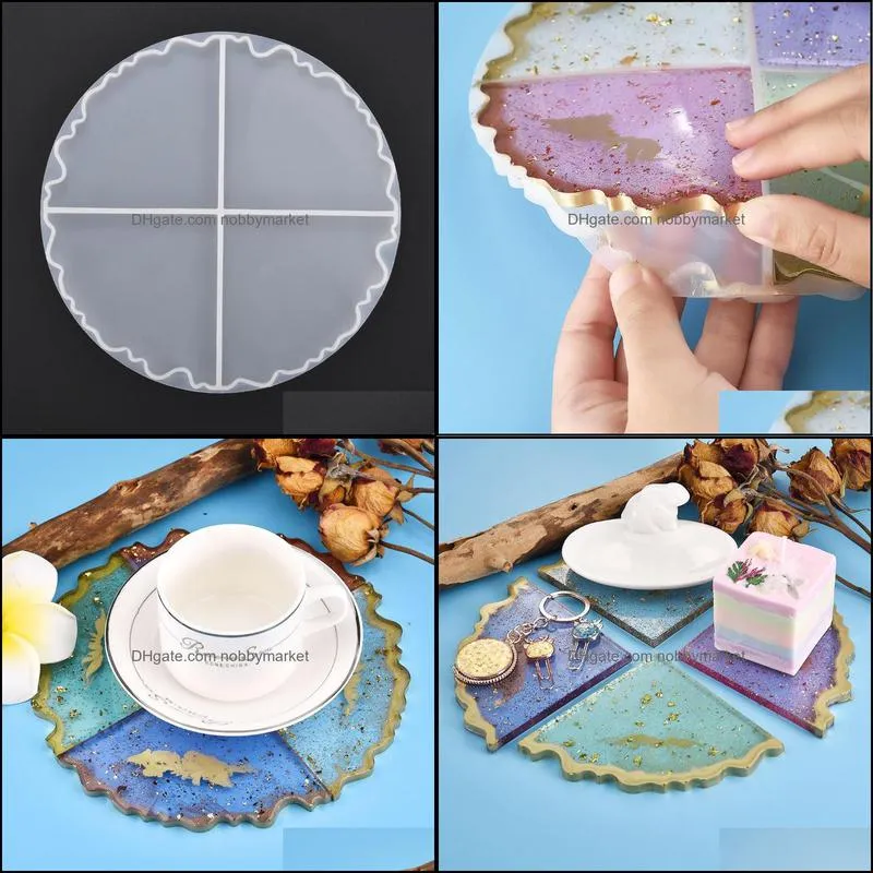 Resin Irregular Wave Silicone Casting Molds For Epoxy UV Resin Jewelry Making Tools DIY Accessories