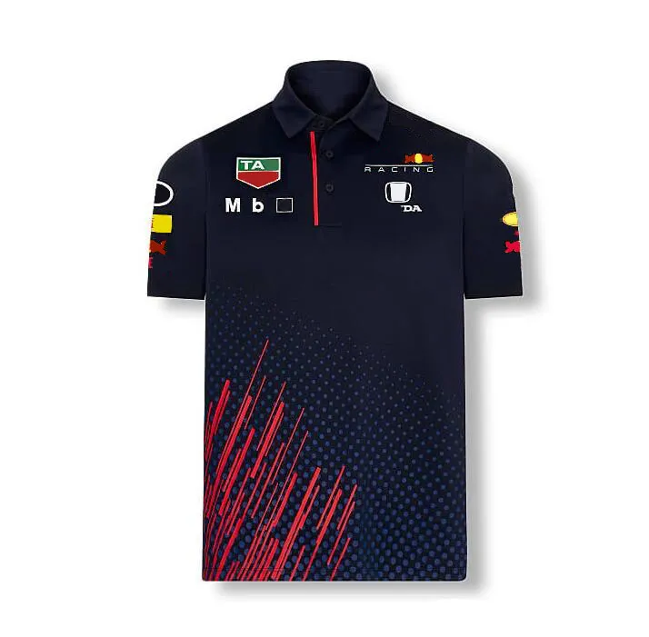 Formula Dünya Şampiyonası F1 Yarış Tişört Yaka Polo Kısa Kollu Takım Workwear Erkekler ve Kadın Yaz