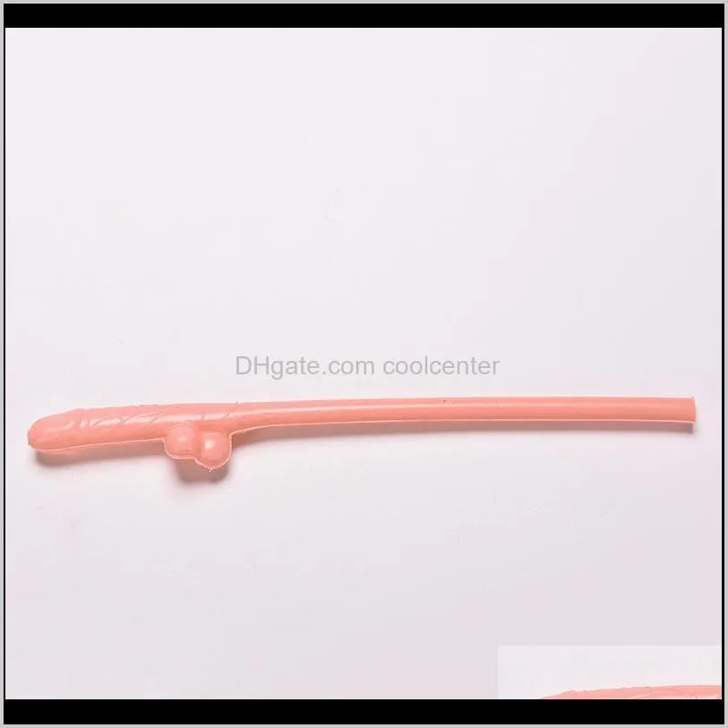 wholesale-10pc/set party drinking penis straws sipping straw joke sex toys straw favor sex products party supplies hdd0045