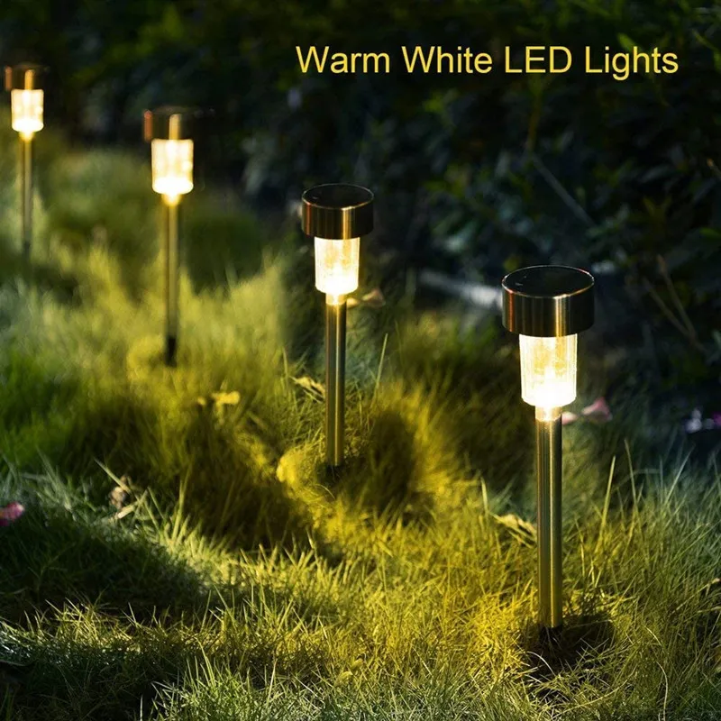 Luz LED para camino de jardín, lámpara de césped con forma de