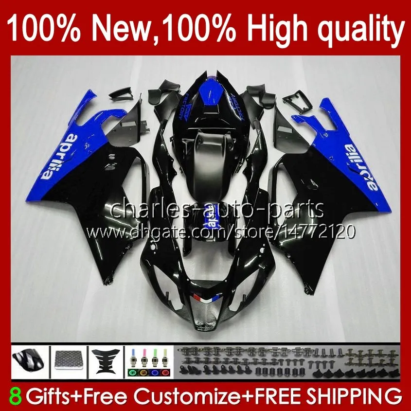 Кузов для Aprilia Mille RV60 RV6 RSV 1000 R 1000R 1000RR RSV1000R Blue Stock 04-06 Body 11no.126 RSV-1000 RSV1000RR 2004 2005 2006 RSV1000 R RR 04 05 06 Cateing Kit