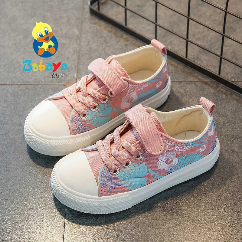 2019spring crianças sapatos de lona toddler meninos meninas lona sneakers crianças sapatos de lona meninas flats deslizamento em sapatos casuais g1025