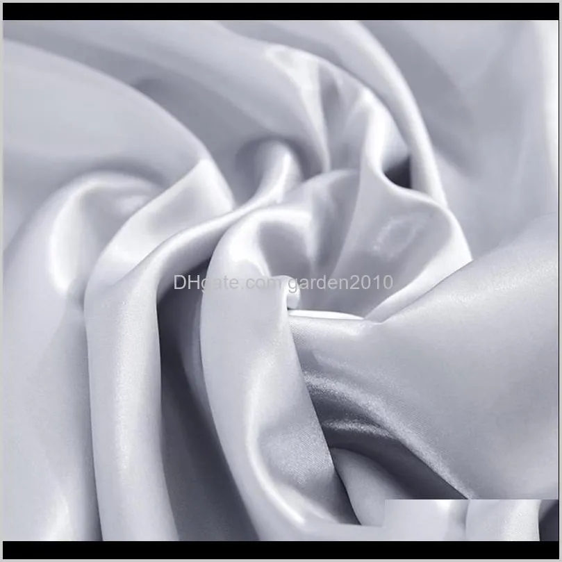 solid color soft pillowcase 2 colos satin pillow queen polyester cool standard silk multiple colors home decoration pillow case