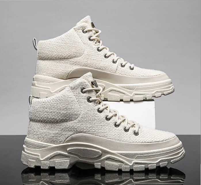 Casual sneakers high top men's shoes 2021 autumn male Martin boots Korean winter