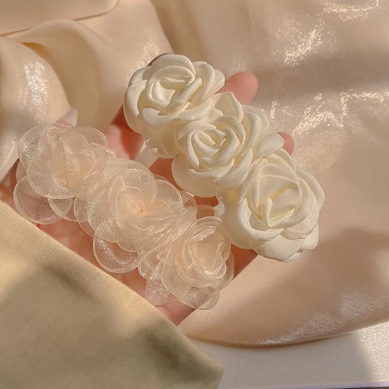 Akcesoria do włosów Camellia Hairpin Lato Osobowość Kwiat Powrót głowy Słodki Top Clip Mały Zapach Wysokiej jakości Rozsądny Ornament Kobieta