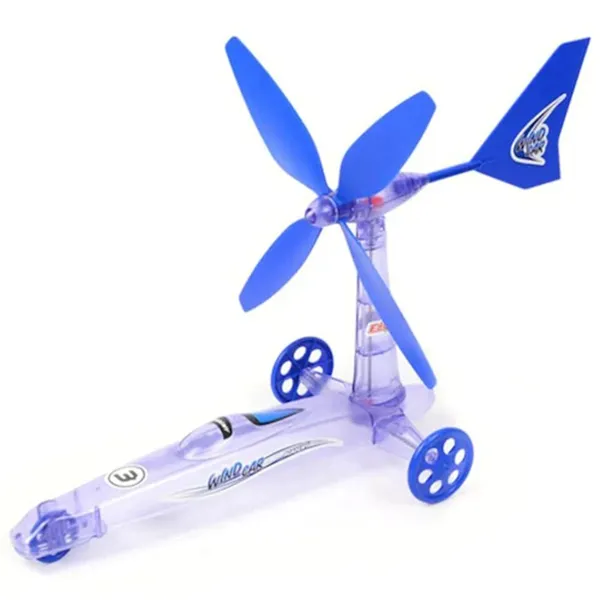 DIY экспериментальная игрушка ветряная мощность автомобиля
