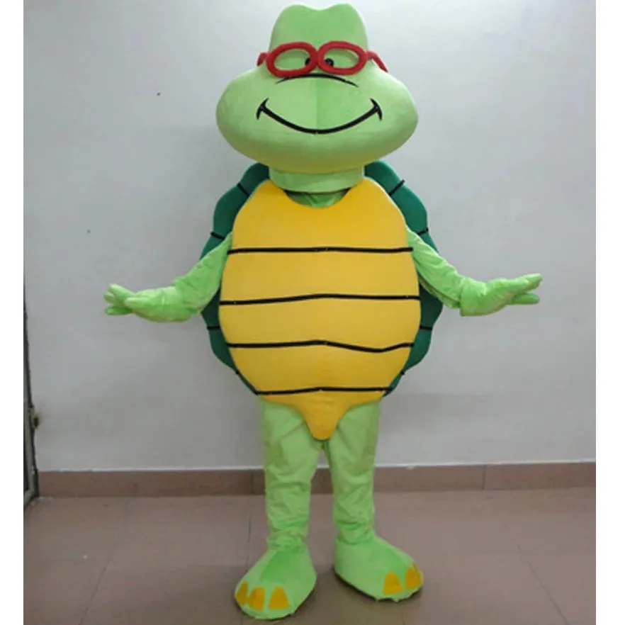 Hallowee Green Turtle maskotki kostium najwyższej jakości kreskówki anime motyw charakter karnawał dorosły unisex sukienka świąteczna urodziny strój na zewnątrz