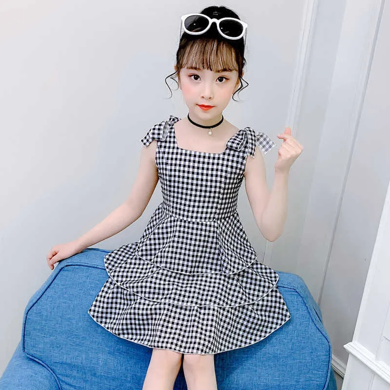 Stylish Pink And Grey Plaid Strapless Off Shoulder Gingham Dress For Baby  Girls 2020 Summer Collection Sizes 3 12 Years 160cm Q0716 From Sihuai04,  $9.12