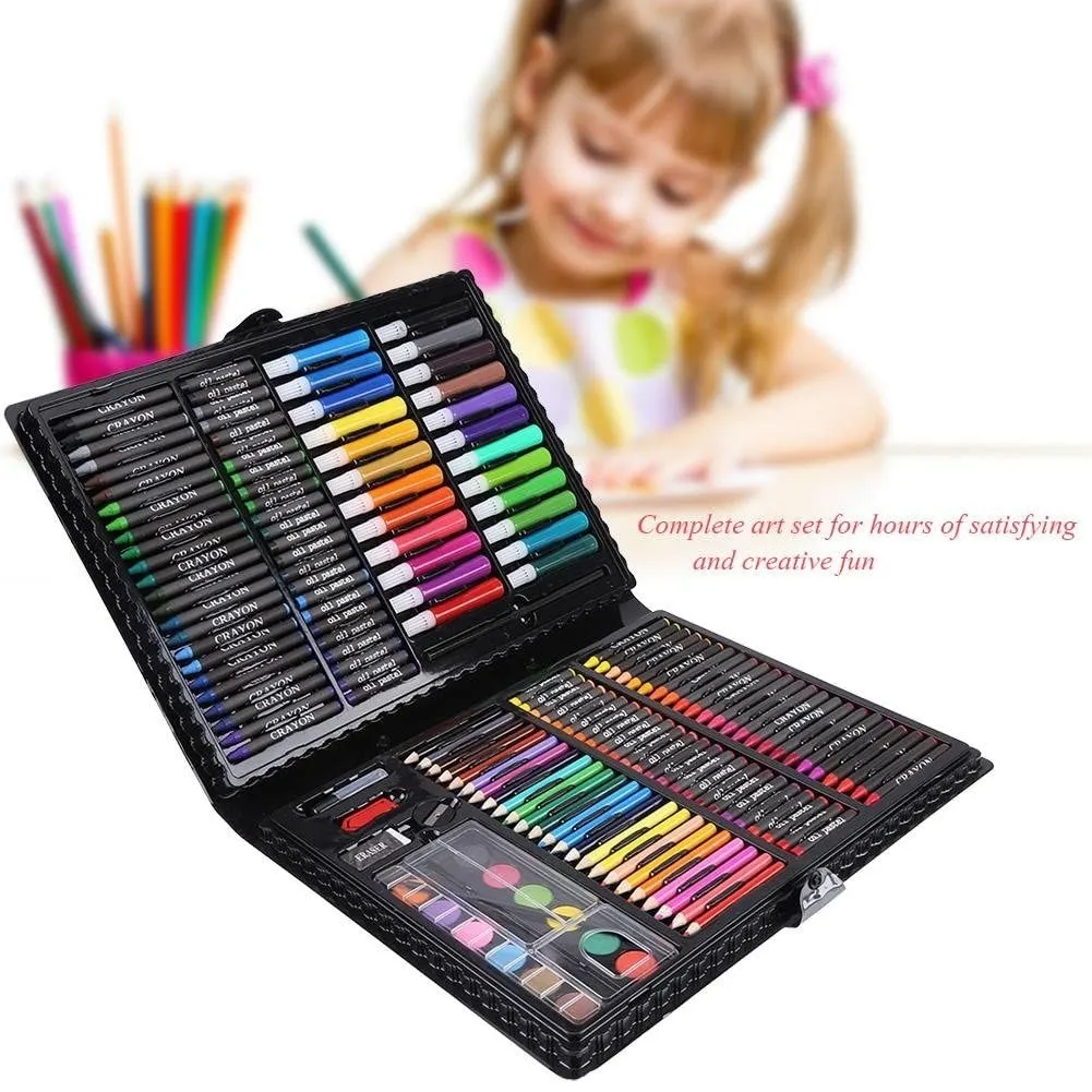 Juego de lápices de colores para niños y estudiantes, Set de pinturas para  dibujar, acuarelas, regalo de cumpleaños y Navidad, 168 unidades -  AliExpress