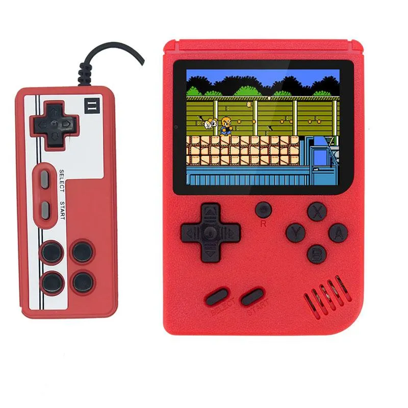 Console de jogo portátil portátil Mini Bateria de 1000mAh Bateria de 3,0 polegadas LCD Retro de 8 bits embutido 400 jogos para crianças jogadores de presente