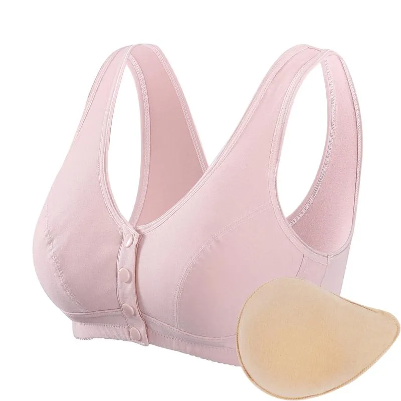 Bras H4698 Lady Cotton Artificial Breast Prosthesis Bra Women Light  Breathable Plus Size After Cancer Mastectomy From Lichee666, $33.24