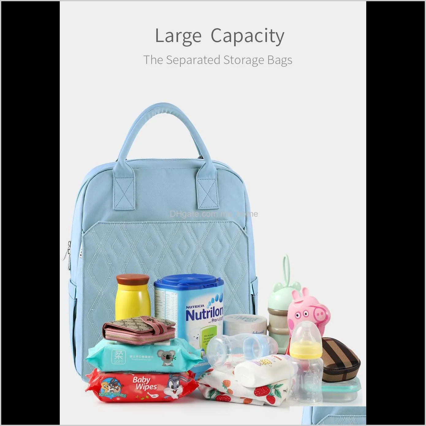 diaper bag fashion mummy backpack leather waterproof maternity nappy bag large capacity travel mother handbag for mom baby care