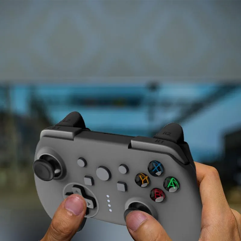 Trådlös Bluetooth-gamepad för N-switch NS-switch-konsol med sensor NFC Awake-Up JoyPad Game Handle 0,7 m laddningskabelkontroller Joys