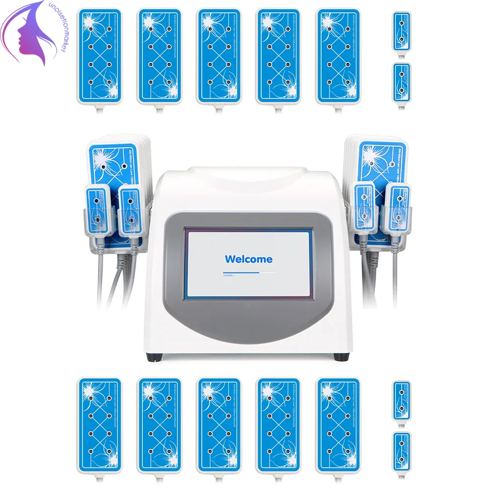 160 MW 635nm-650nm Lipo Laser 14 Pads liposuction LLLT lipo Laser Slimming Machine