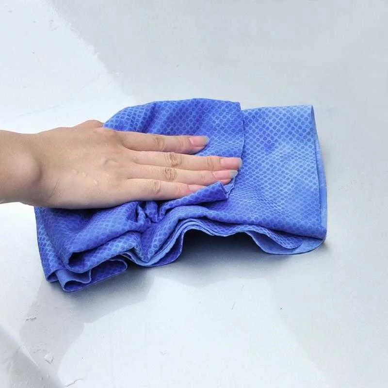 32 cm Pequeno camois imitação deerskin toalha escova limpa limpeza carro lavagem multifuncional microfibra absorvente cabelo seco