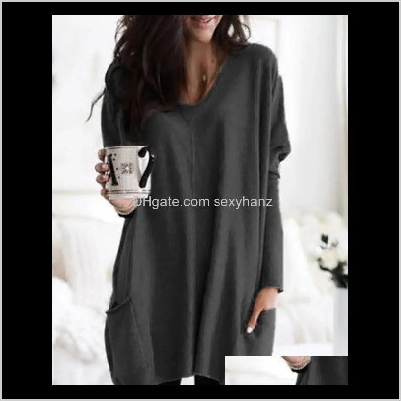 autumn plus size tunic womens tops and blouses sexy off shoulder top casual long sleeve blouse blusas mujer de moda 2020 2h3w#