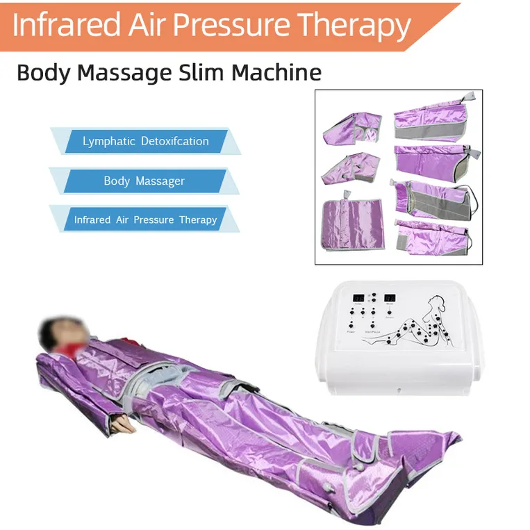 La plus nouvelle pressothérapie portative de pression d'air de lumière infrarouge lointain pour le corps amincissant l'équipement de Massage de station thermale de Drainage lymphatique