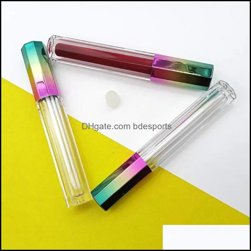 3ML/0.1oz 10PCS/30PCS/50PCS Empty Lipgloss Tube Octagonal Storage Lipgloss Bottle with 3 Color Gradient Cap Lip Gloss Containers1