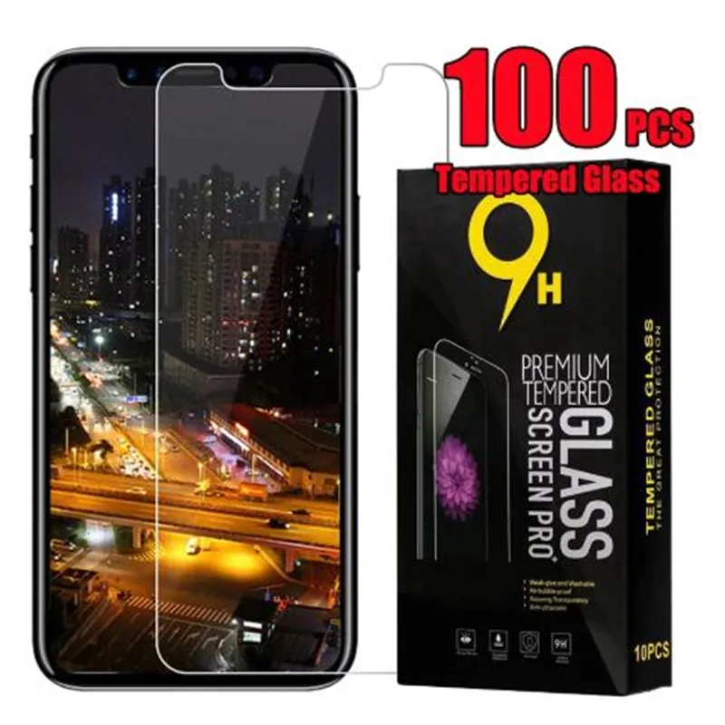 9H gehard Glass Screen Protector 2.5D Shield Film voor iPhone 13 Pro Max 12 Mini 11 XS XR X 8 7 6 Plus SE met pakket