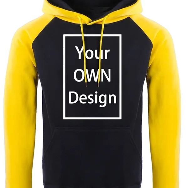 Custom Your Design Estilo Imprimir Personalizar Homens Hoodies Moletom Com Moletons De Moletom Com Capuz Raglan Modelo De Moletom Com Capuz Negno de Hoodie Top Y0809