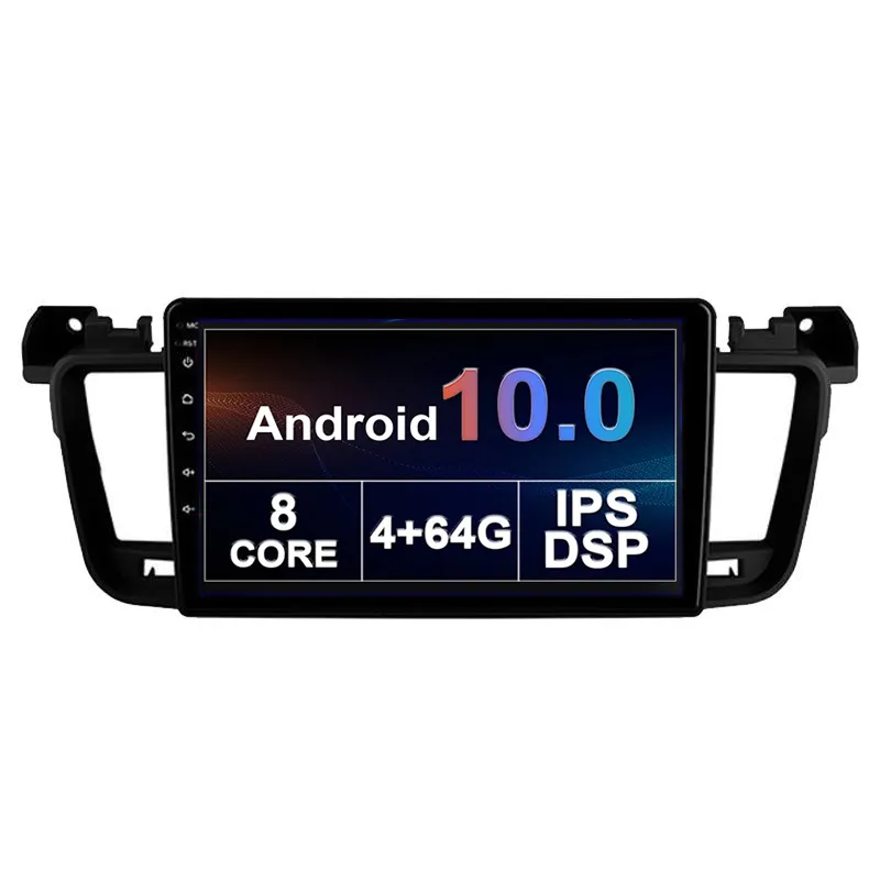 Автомобиль DVD GPS Radio для Peugeot 508 2011-2018 Игрок Музыкальная система Android 10.0 8 Core 10 "Сенсорный экран