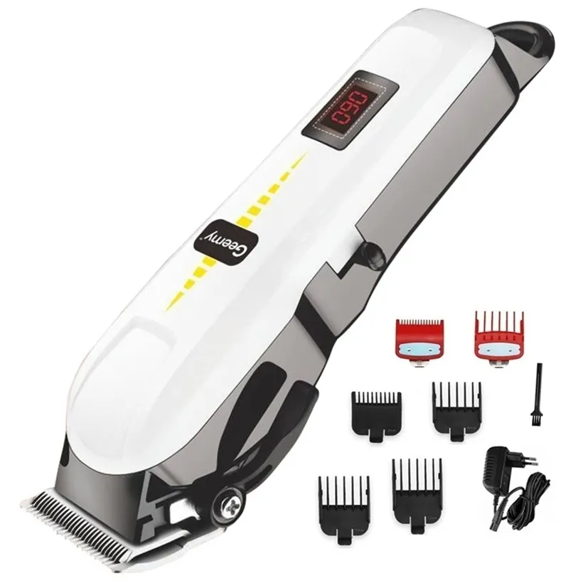 professional barber hair clipper cordless trimmer beard trimer for men electric cutting machine rechargeable cut 220106