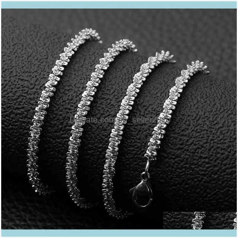 Anhänger Jewelryheavy 3,4 mm Blumenkohl-Kette Halsketten für Frauen Weihnachtsgeschenk koreanische Assories hochwertiger Edelstahl-Schmuck Chai