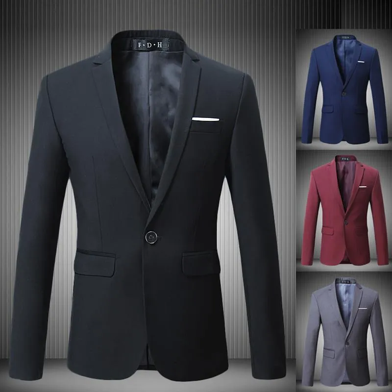 Męskie Garnitury Blazers 2021 Business Garnitur Mały Plus Size Nosić Duża Casual Coat Top Men