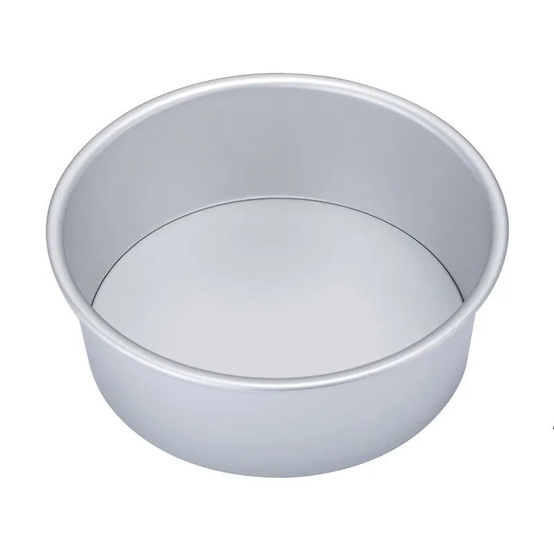 8 tum runda kakor panna aluminiumlegering chiffong kaka mögel med avtagbar botten bakning mögel verktyg kök metall bakeware mögel lle8324