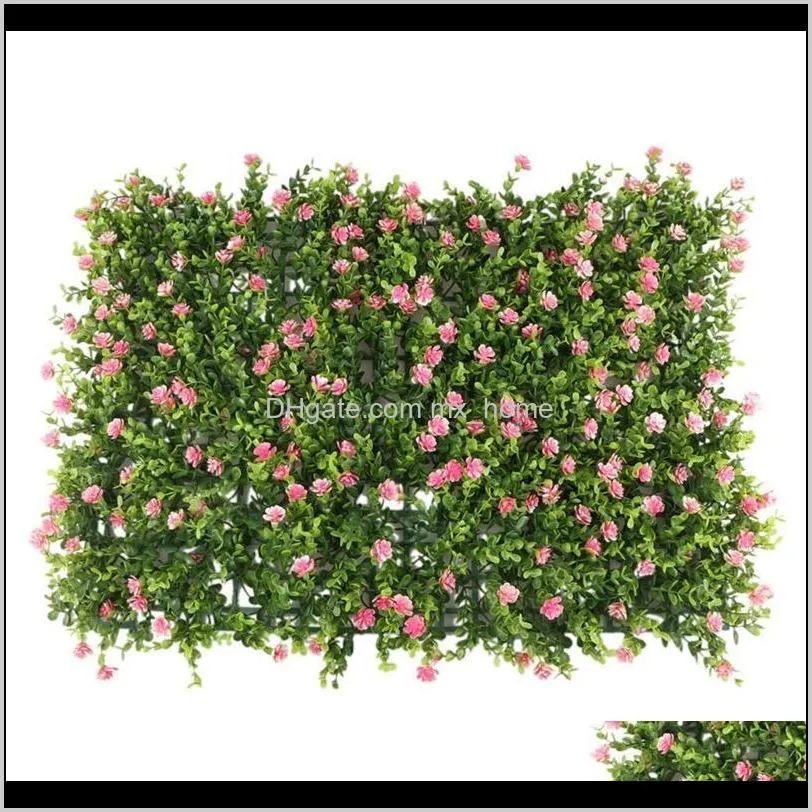 60x40cm artificial meadow grass wall panel for wedding or home decorations - 8 # decorative flowers & wreaths