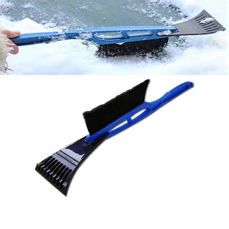 Auto Ice Scraper Tools 2 In1 Sneeuwverwijderaar Shovel Brush Cleaner Venster Voorruit Deicing Cleaning Scraping Tool