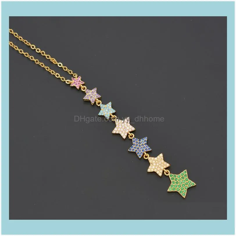 Chains Colourful Star Necklace Is Lovely And Moving Little Schoolgirl Day Fastes A Style