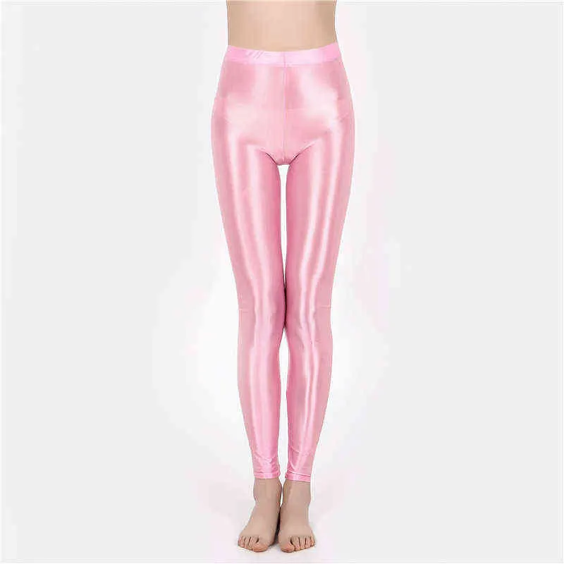 Shiny Ankle Length Spandex Leggings For Women Elastic Glossy Ladies Red  Trousers For Yoga, Fitness, And Athletic Wear Solid Color, H1221 From  Mengyang10, $6.78