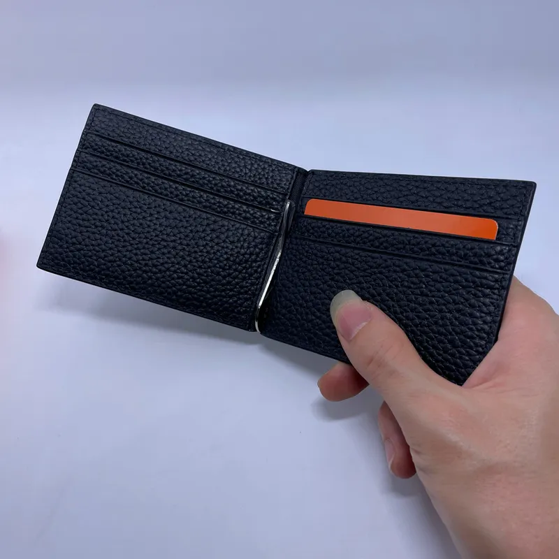Expandable Credit Card ID Holder Mini Wallet Black Genuine Leather Momey Clip Case Purse 2025 Fashion Business Mens Womens Small Coin Pocket Bag Pouch From 30 09 DHgate