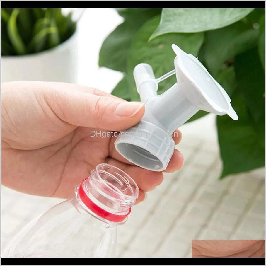 2 in 1 plastic plant kettle nozzle flower waterers bottle watering cans sprinkler kettle nozzle garden flower mini water cans dh0783