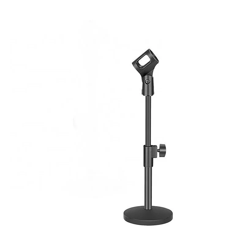 Table de bureau micro de bureau support de flèche de Microphone pince de fixation Base ronde