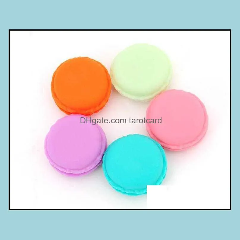 1000 Pcs Sweet Macarons Storage Box Candy Color For Jewelry Earring Outing Boxes Living Essential Wholesale