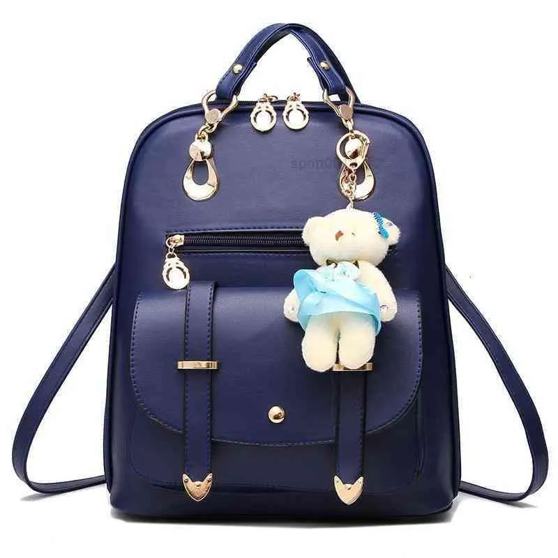 HBP Non-loisirs Sac pour femmes Produits Ins Sac à dos pour femmes Cartable Style Académie japonaise et coréenne Petit ours Marionnette Pendentif 4 Sport DL6N